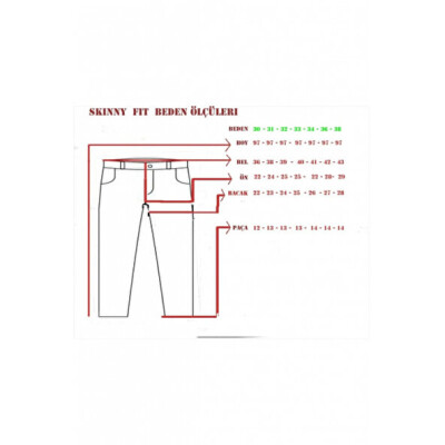 Xo termanını Erkek Siyah Skinny Fit Kot Pantolon